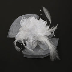 Faux Feather Mesh Head Piece Women's Hair Accessories