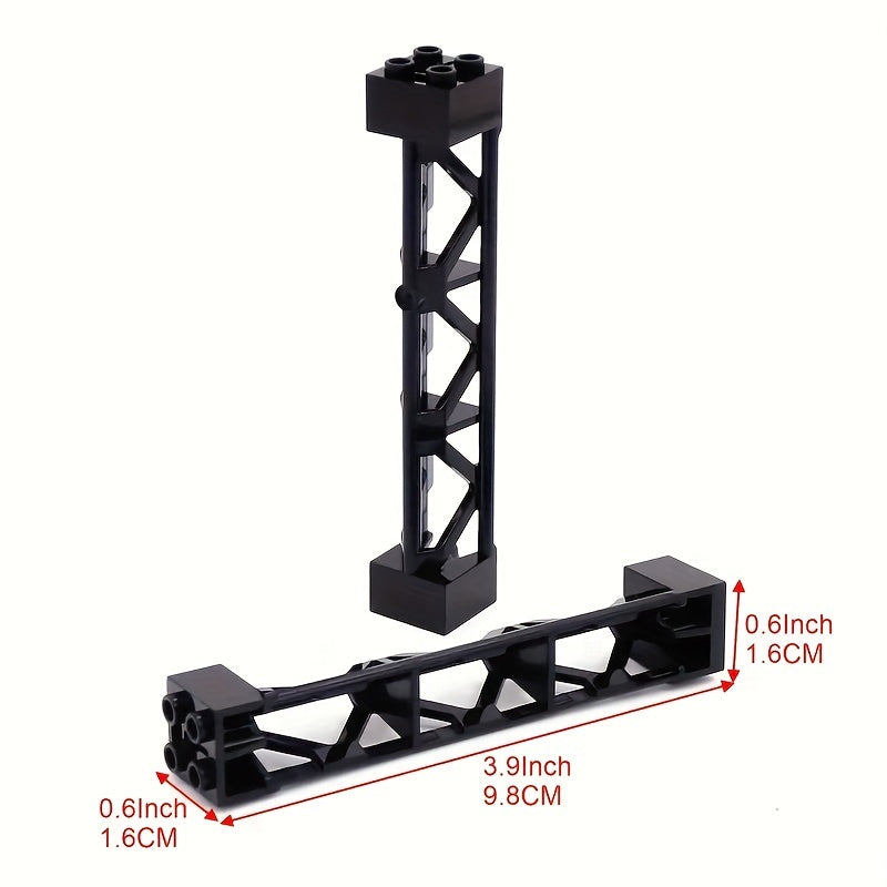 4pcs Military Building Block Train Truck Car Base Plate Supports