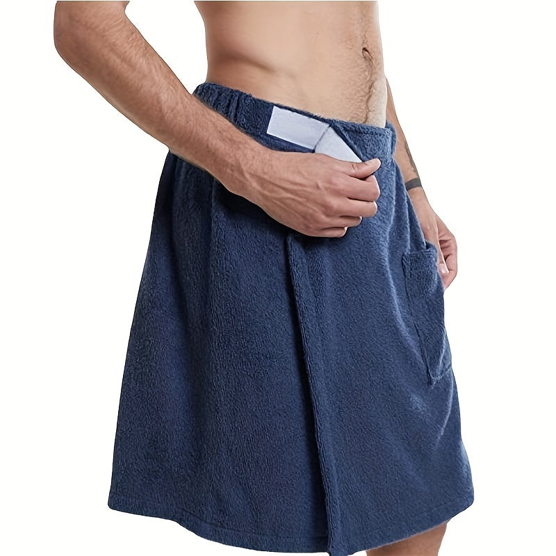 Men's Wearable Bath Towel 63.5x121 with Pocket