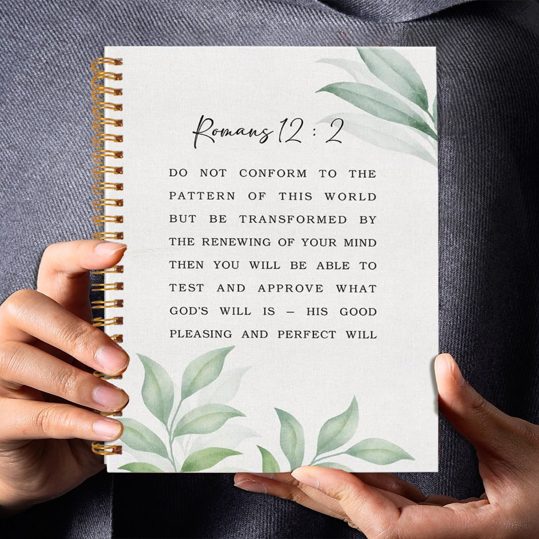 Leaf Bible Verse Journal Notebook 50 Pages Inspirational Writing Diary