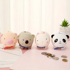 Vinyl Doll Children Piggy Bank Cartoon Piggy Bank Tiktok Creative Gift