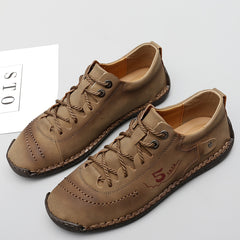 Men's Stitching Casual Shoes Outdoor Flat Shoes Walking Sneakers