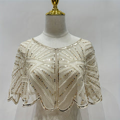 1920s Sequin Embroidered Shawl Wrap Cape for Women Evening Party