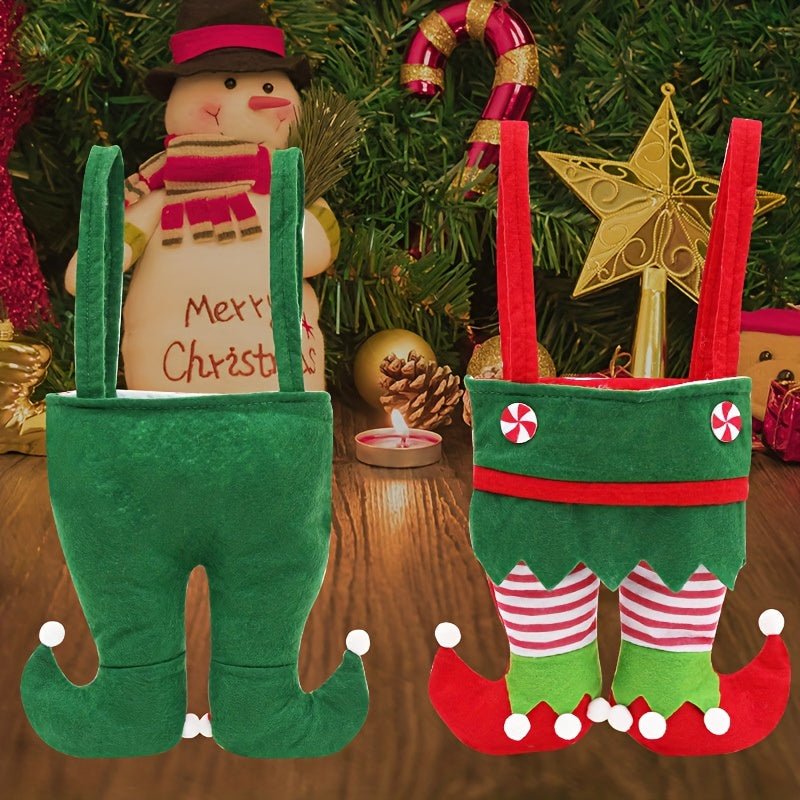 1pc Christmas Gift Christmas Decoration Elf Bag Candy Bag