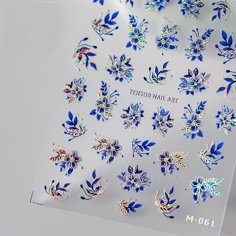 5D Embossed Flower Nail Stickers for Acrylic Nails - Easy Nail Art