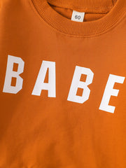 Baby Boys Casual Long Sleeve Pullover BABE Sweatshirt