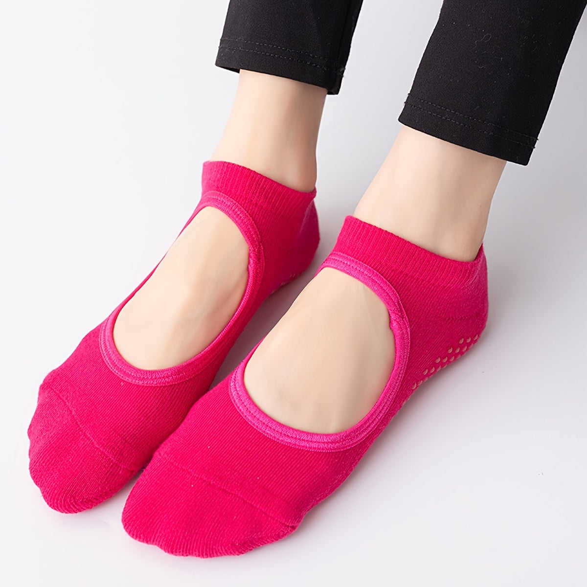 Pilates Compression Socks Anti Slip Breathable Backless Yoga Socks