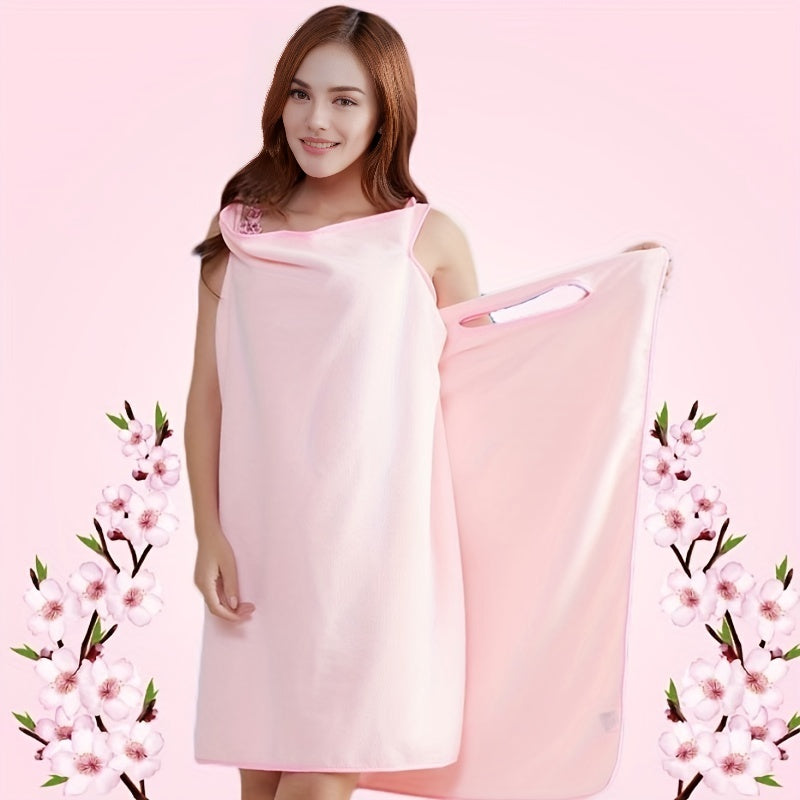 Women's Wearable Bath Towel Absorbent Quick Drying Bath Skirt