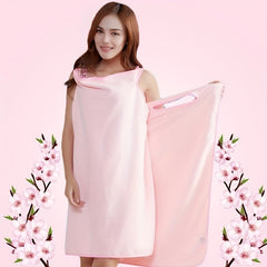 Women's Wearable Bath Towel Absorbent Quick Drying Bath Skirt