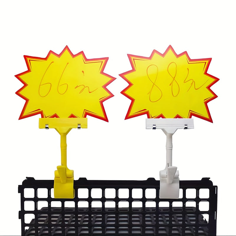10pcs Supermarket Shelf Label Clips - Retail Store Display Rack