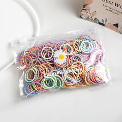 100pcs Baby Hair Ties For Thick And Curly Hair Ponytail Holders