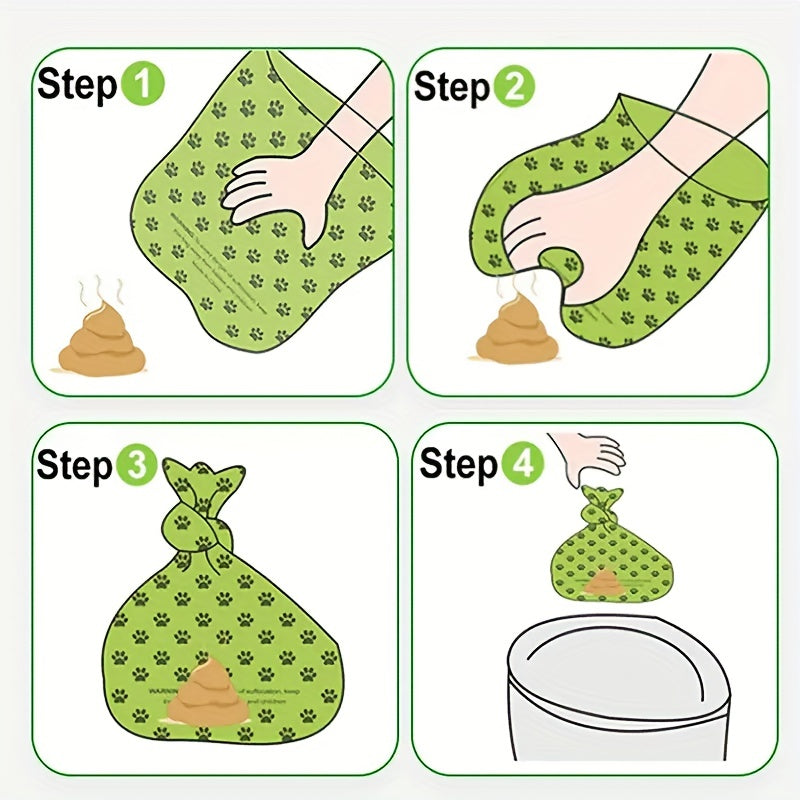 60pcs Dog Poop Bags Thickened Degradable Durable Leak-proof Pet Waste Bags