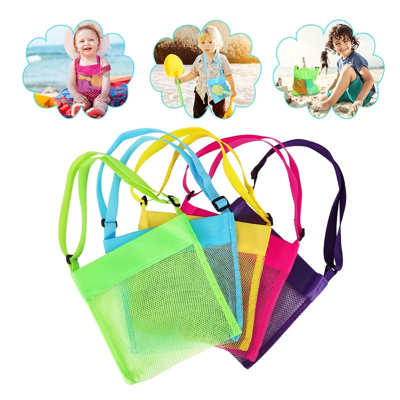 Nylon Mesh Beach Handbag Sandproof Tote Bag
