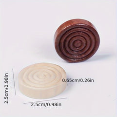 24pcs Wooden Backgammon Pieces Wooden Checker Pieces Set 2