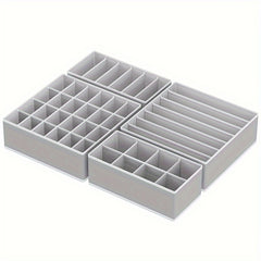 4pcs Closet Underwear Organizer Drawer Divider for Home & Outdoor Storage