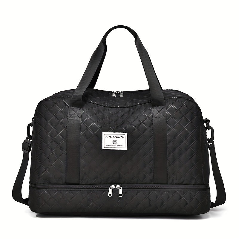Women's Travel Duffel Bag with Wet Pocket & Shoes Compartment