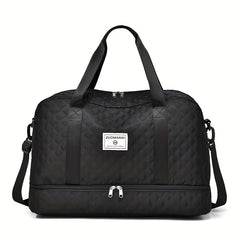 Women's Travel Duffel Bag with Wet Pocket & Shoes Compartment