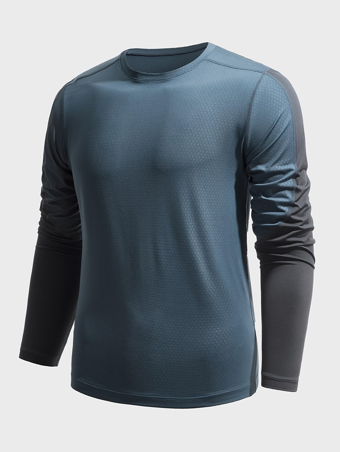 Men's Quick Dry Long Sleeve Tee For Running Gym