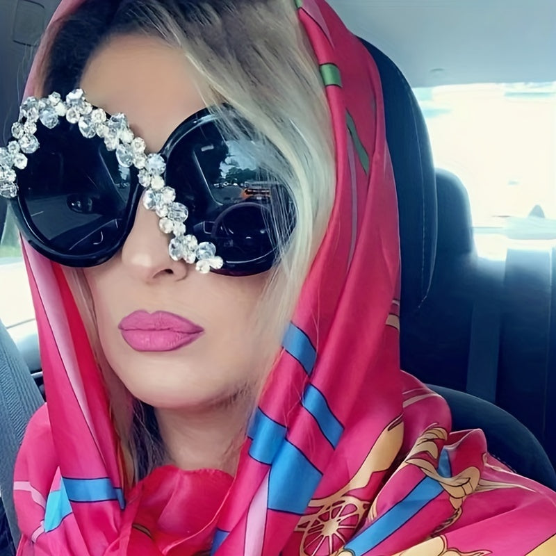 Oversized Round Sunglasses Women Casual Jelly Glasses UV400