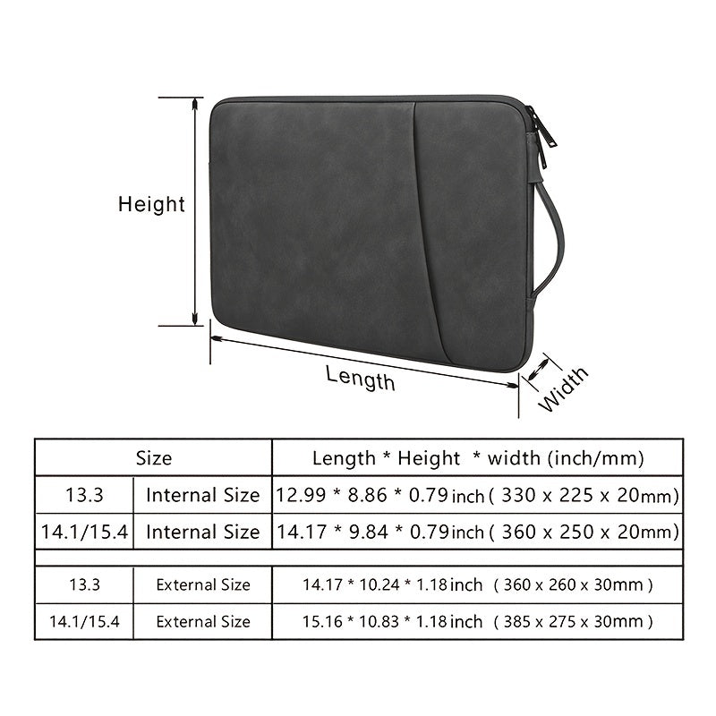 Portable Business Laptop Bag Shockproof Breathable Wear-resistant Laptop Bag