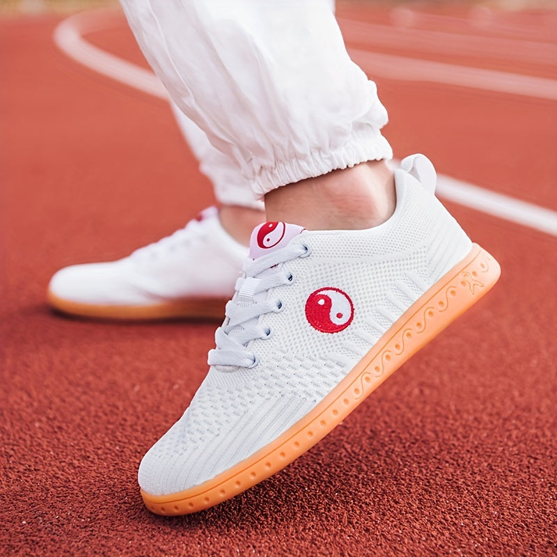 Women's Breathable Mesh Flat Skate Shoes Lightweight Low Top Sport Shoes