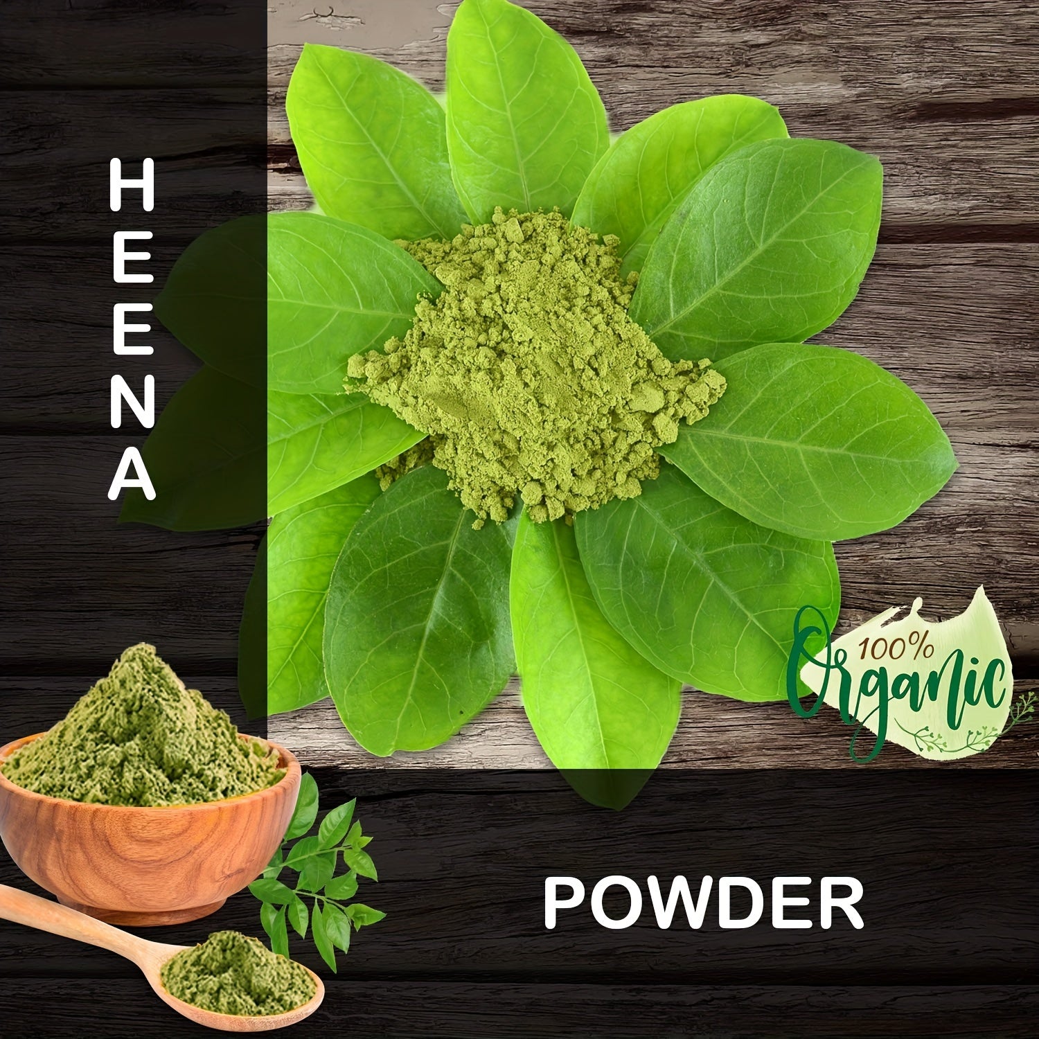 Plant Pure Henna Powder Hair Dye to Cover Gray Hair, Natural Hair Care Powder