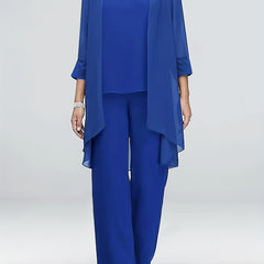  3 Piece Lace Tank Top & Pants & Cardigan Set
