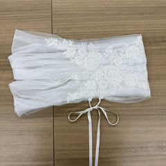 Royal Bridal Off Shoulder Wedding Veil Shawl Lightweight Tulle Ivory
