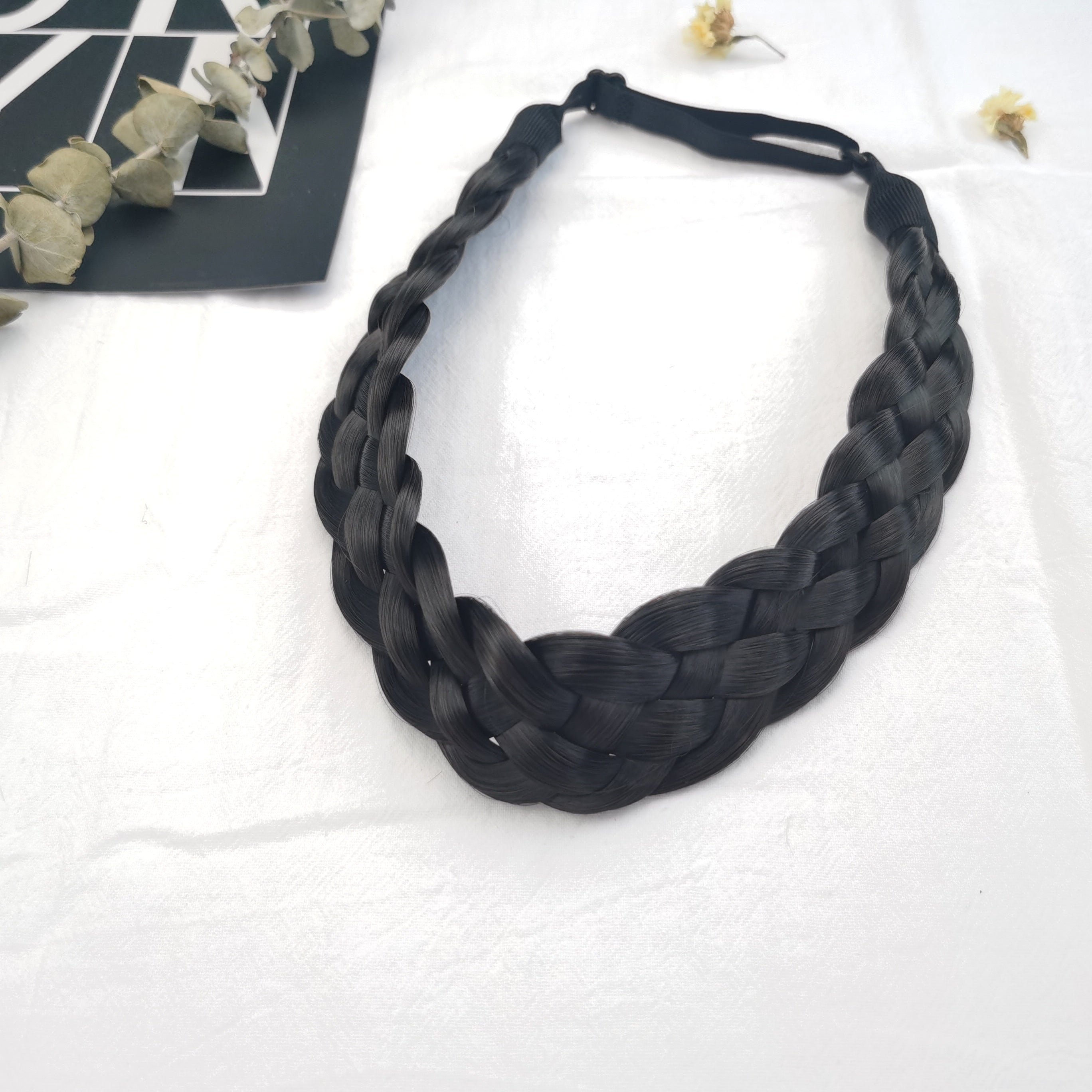 Adjustable Braided Headband Synthetic Hairpiece Hair Accessories