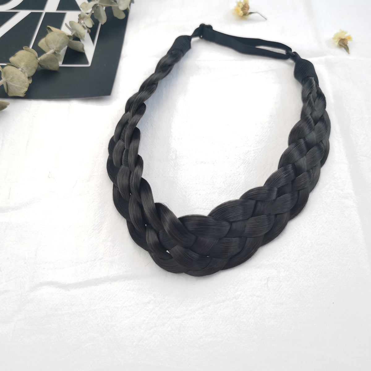 Adjustable Braided Headband Synthetic Hairpiece Hair Accessories