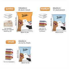 Vacuum Storage Bag Quilt Clothes Sealing Bag Travel Bag Room Decor