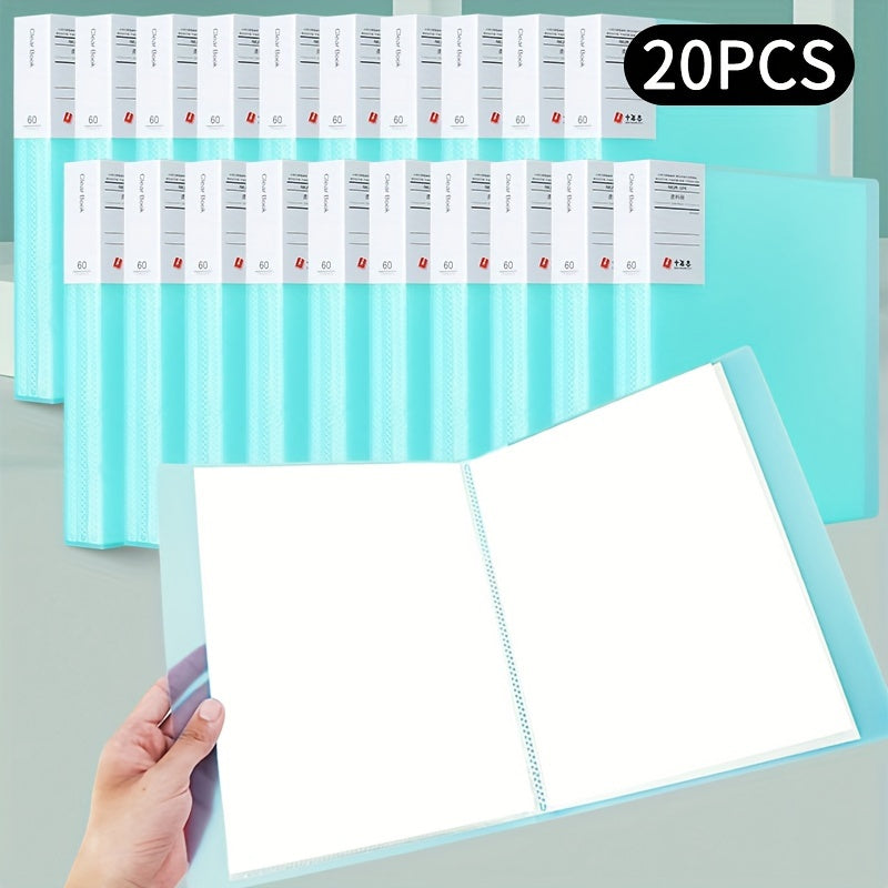 20pcs File Manager Document Organizer Exam Paper Storage Folder
