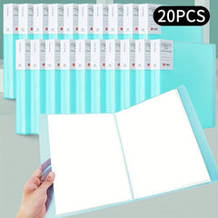 20pcs File Manager Document Organizer Exam Paper Storage Folder