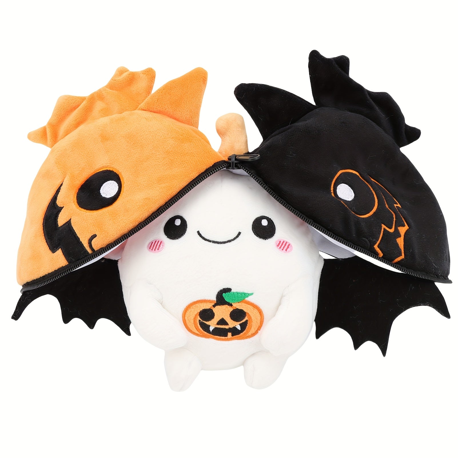 Halloween Pumpkin Bat Plush Toy 13in Soft Stuffed Animal