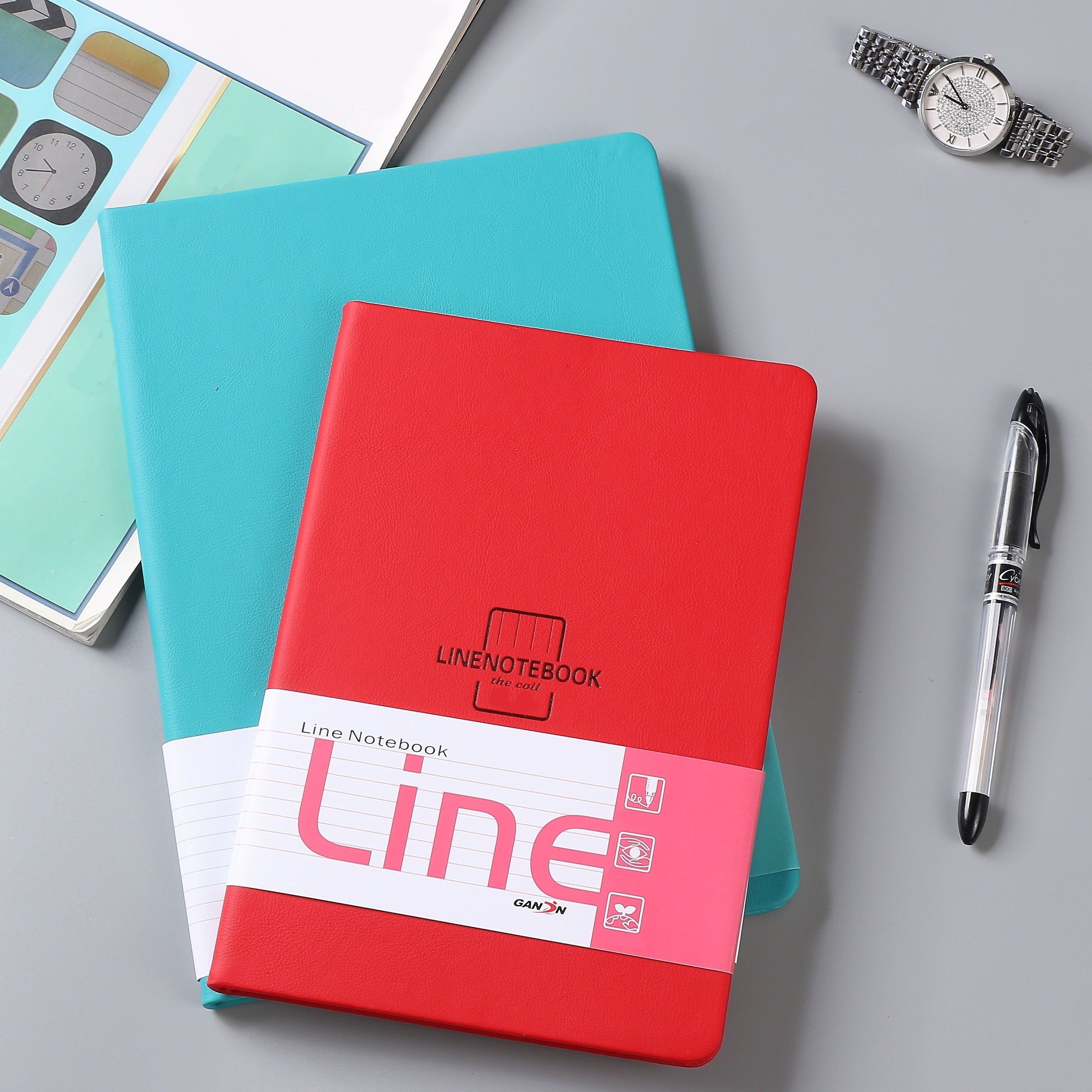 Stylish Strapped Notebook for Class Notes Journaling Business Meetings