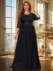  Lace Sleeve Maxi Wedding Dress