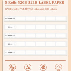 Thermal Label Tape for CLABEL 520B Label Maker