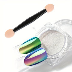 Aurora Mirror Pigment Iridescent Glitter Nail Art Dust
