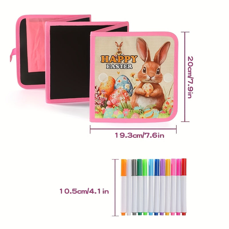 Blackboard Picture Book Cartoon Rabbit Colorful Writing Training