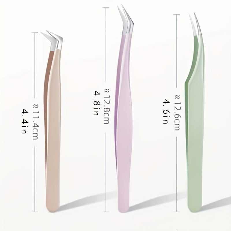 Stainless Steel Eyelash Clip False Eyelash Grafting Clip Tweezers