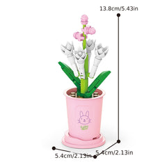 Creative Flower Building Block Toy - Home Decoration & Educational Gift