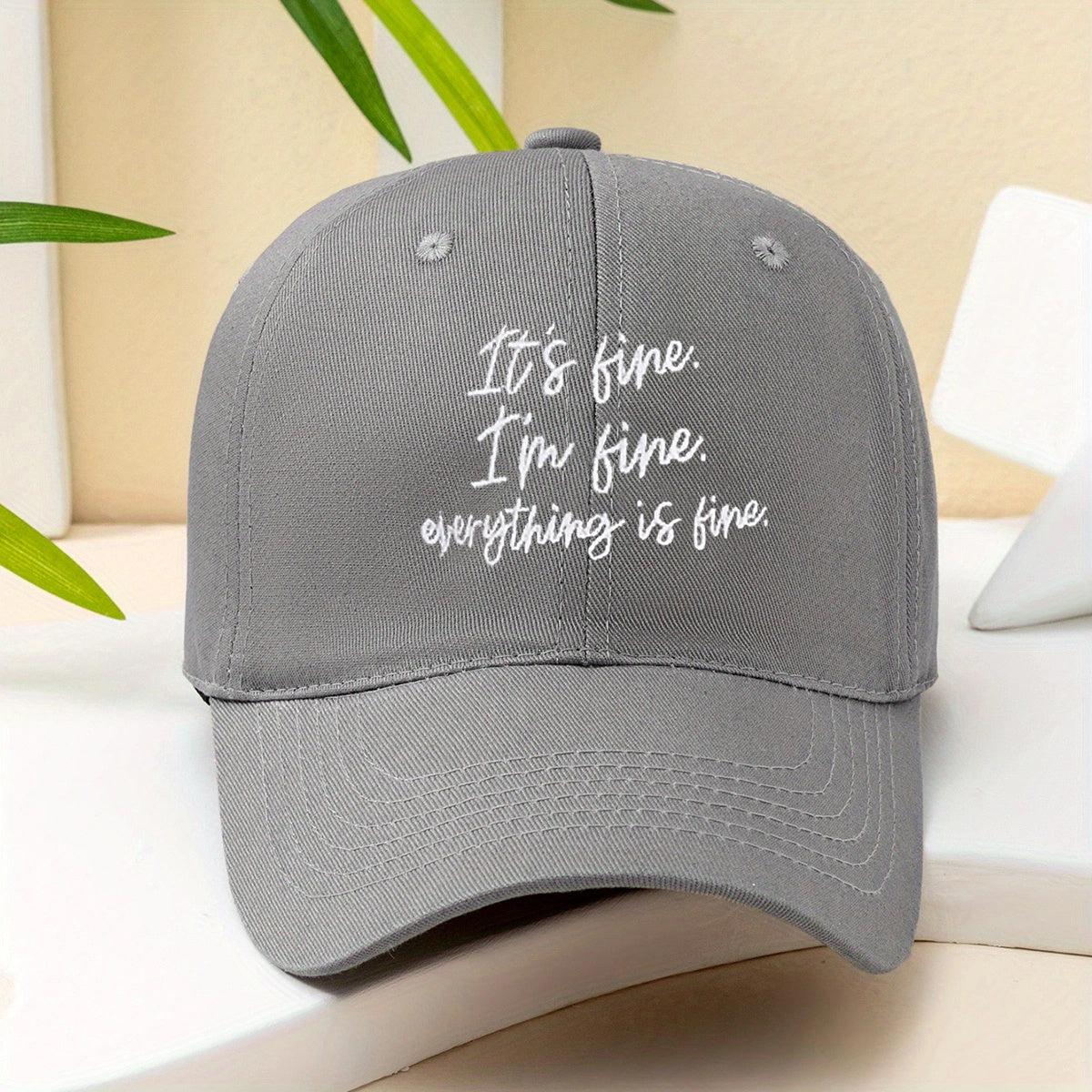 Letter Embroidery Baseball Cap Cotton Sun Hat Women Men Unisex