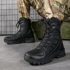 Men's Combat Boots Casual Lace Up Walking Hiking Outdoor Shoes Army Boots
