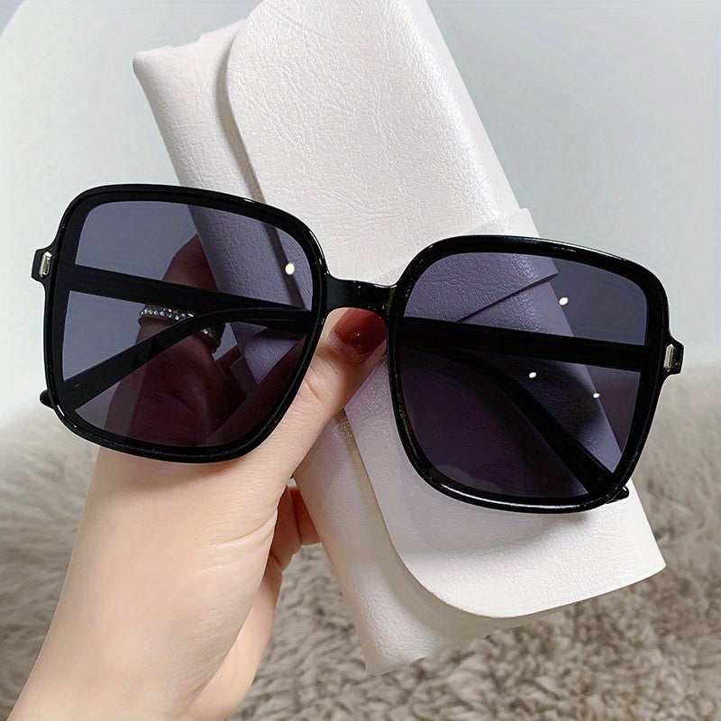 Oversized Square Sunglasses Casual Gradient Glasses UV400