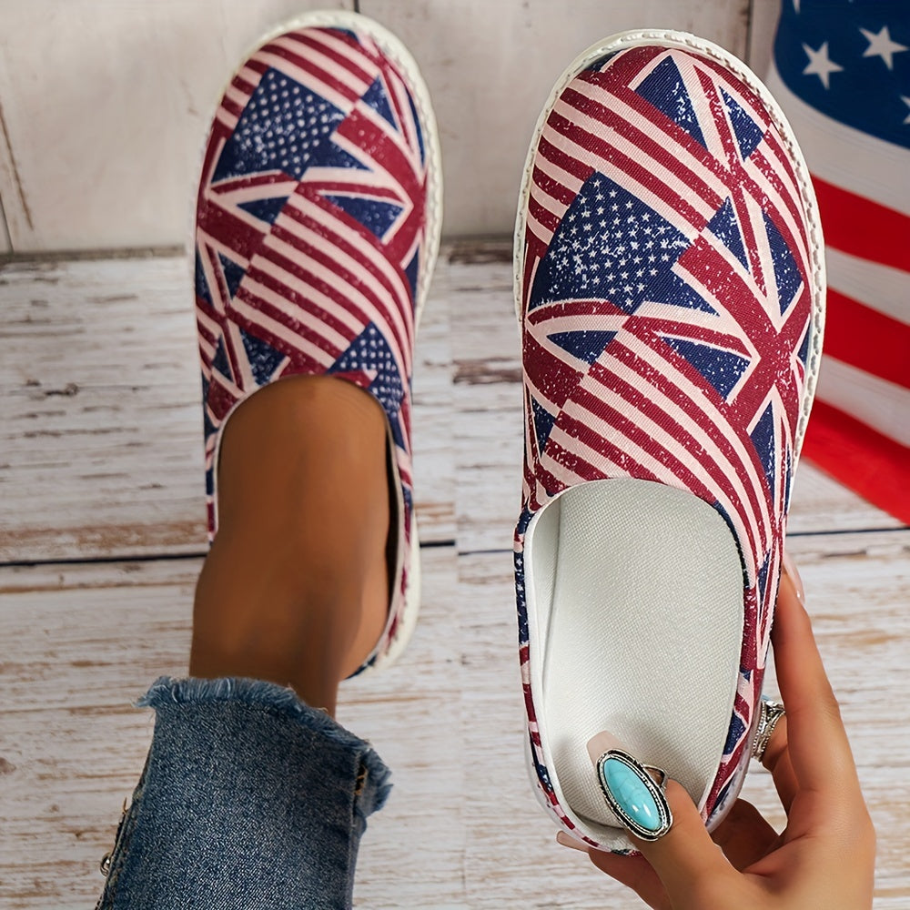 Women's Lightweight Flag Low Top Walking Shoes