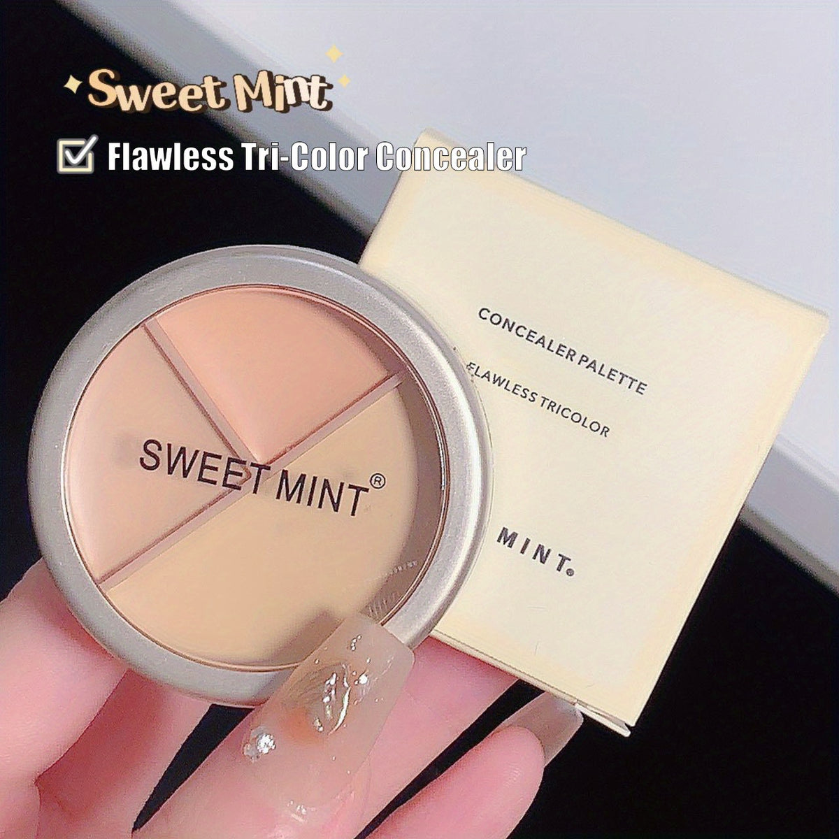 3 Colors Concealer Cream Covering Dark Circles Acne Marks Spots