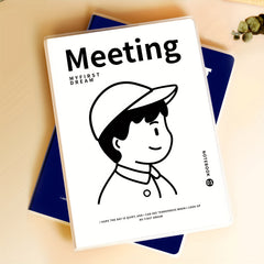 B5 Minimalist Boy's Notebook Soft Waterproof Thick Rubber Cover 68 Sheets