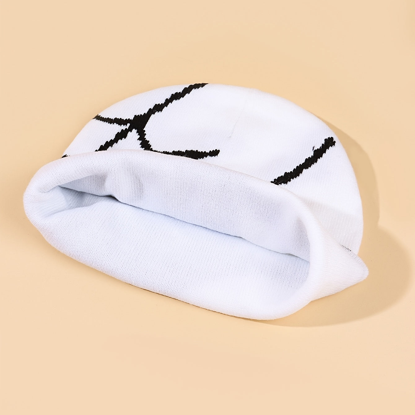 Halloween Spider Pattern Knitted Hat Winter Beanie
