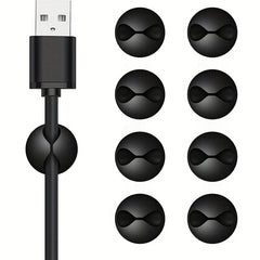 8 Pcs Adhesive Cord Holders Cable Clips Cable Management Organizer