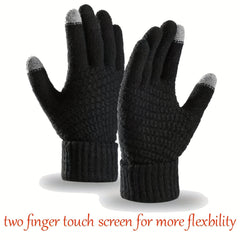 Winter Thick Warm Cycling Gloves Touchscreen Windproof Outdoor